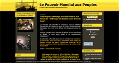 Desktop Screenshot of lepouvoirmondial.com